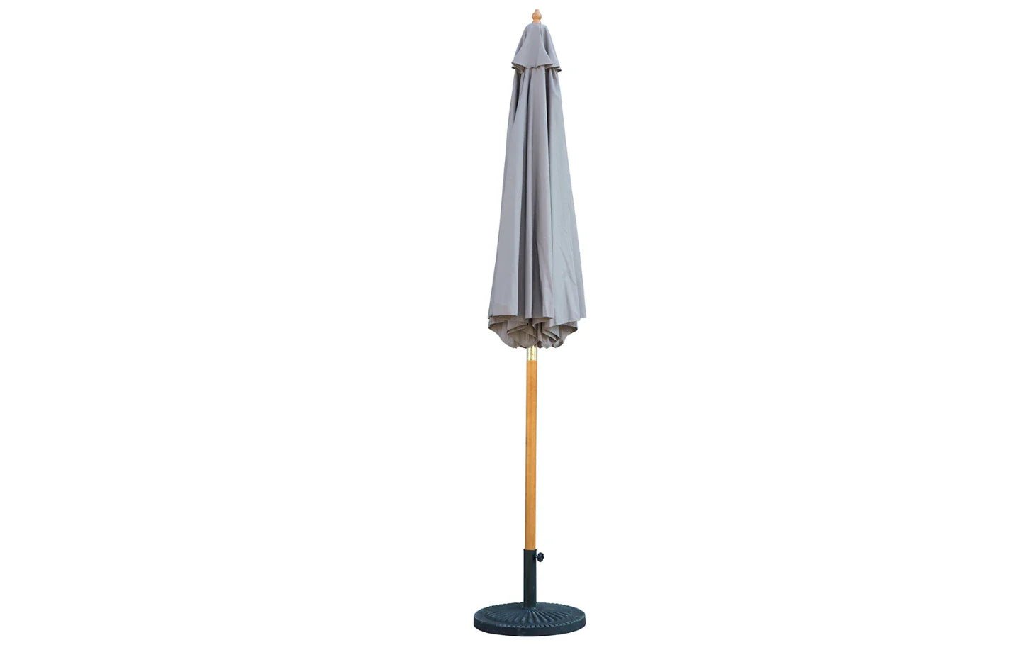Bali Grey Wooden Parasol 2.85m