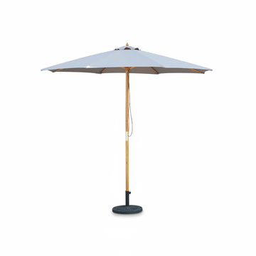 Bali Grey Wooden Parasol 2.85m