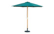Bali Hunter Green Wooden Parasol 2.85m