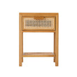Bali Rattan Bedside Table with 1 Drawer
