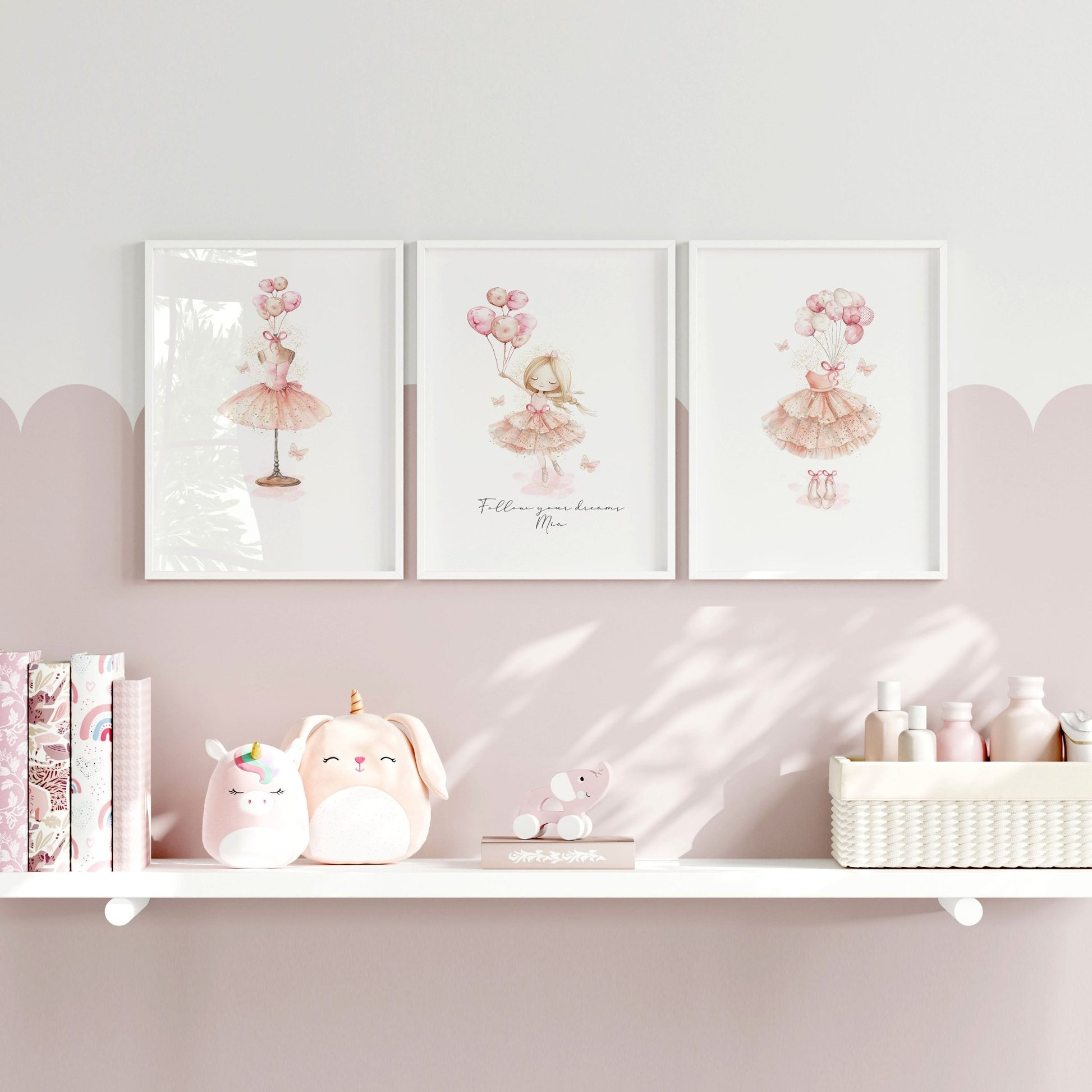 Ballerina Artwork | Set of 3 wall art prints