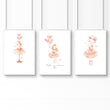 Ballerina Artwork | Set of 3 wall art prints