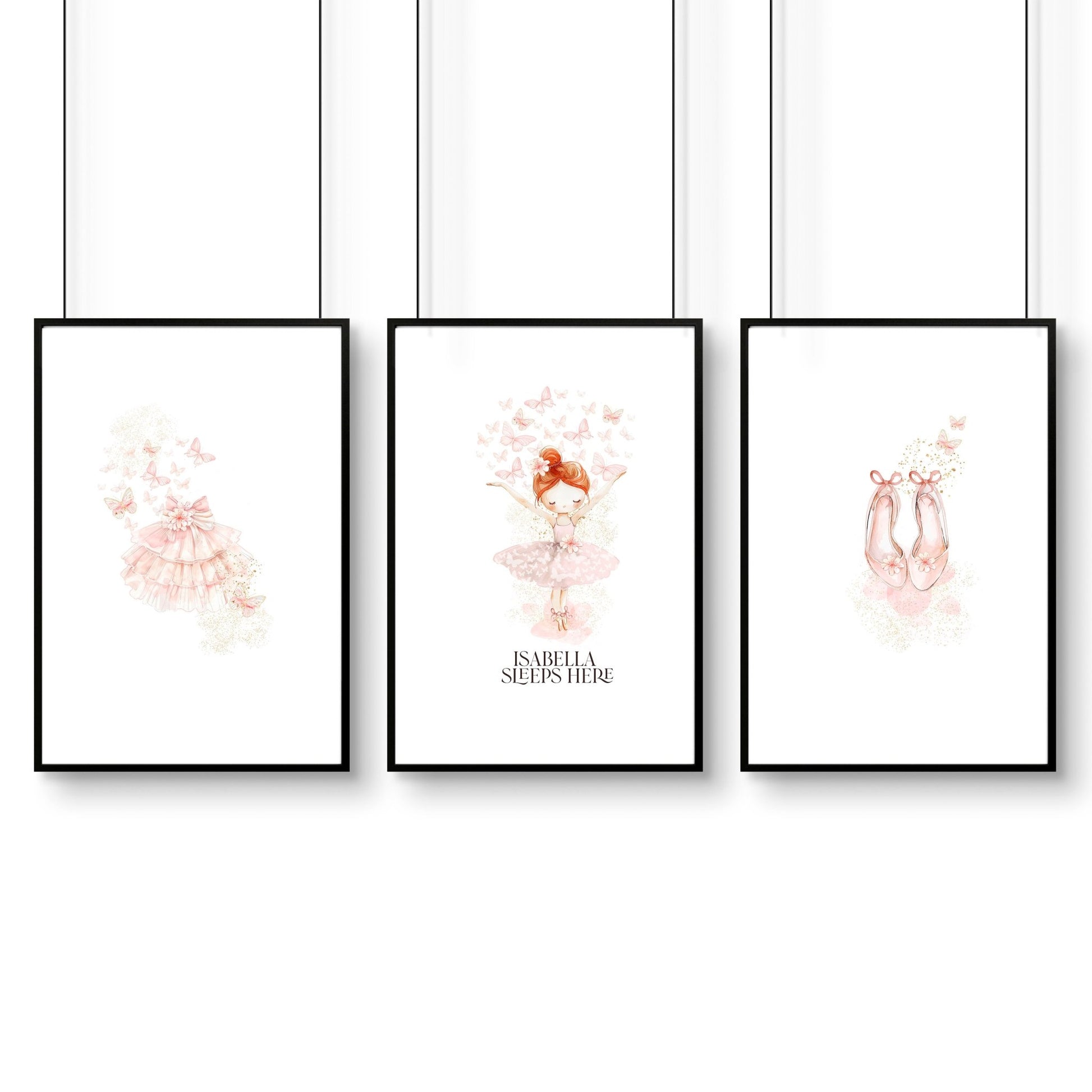 Ballet Dancer Wall Art | Set of 3 wall art prints