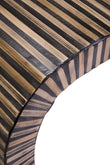 Bambusa Bamboo Inlay Curved Coffee Table