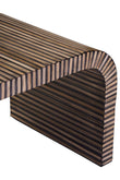 Bambusa Bamboo Inlay Curved Coffee Table
