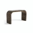 Bambusa Bamboo Inlay Curved Console Table