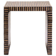 Bambusa Bamboo Inlay Curved Side Table