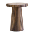 Bambusa Bamboo Inlay Round Side Table