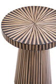 Bambusa Bamboo Inlay Round Side Table