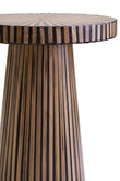 Bambusa Bamboo Inlay Round Side Table