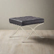 Barcelona Ottoman, Real Leather