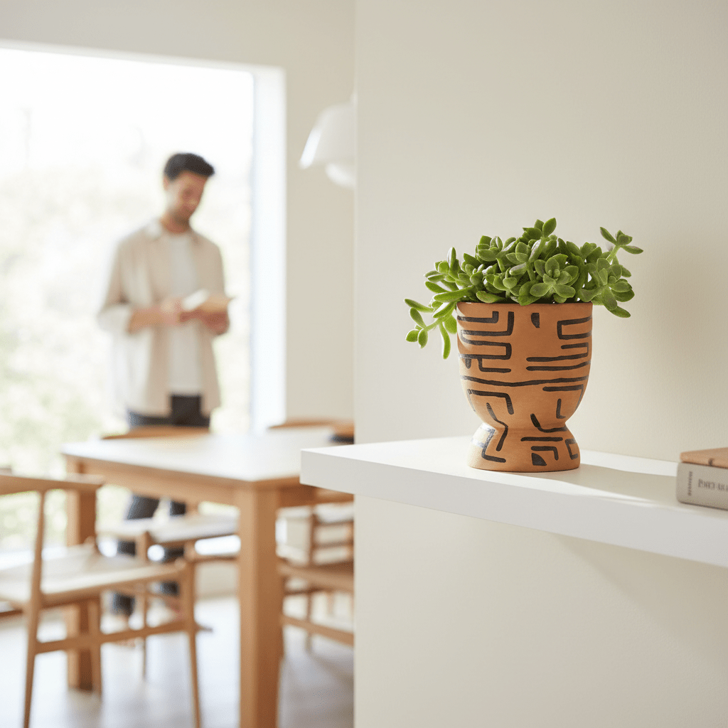 Barren Earthenware Planter