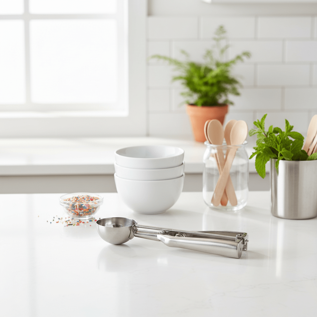 Barron Light Gold Finish Ice Cream Scoop