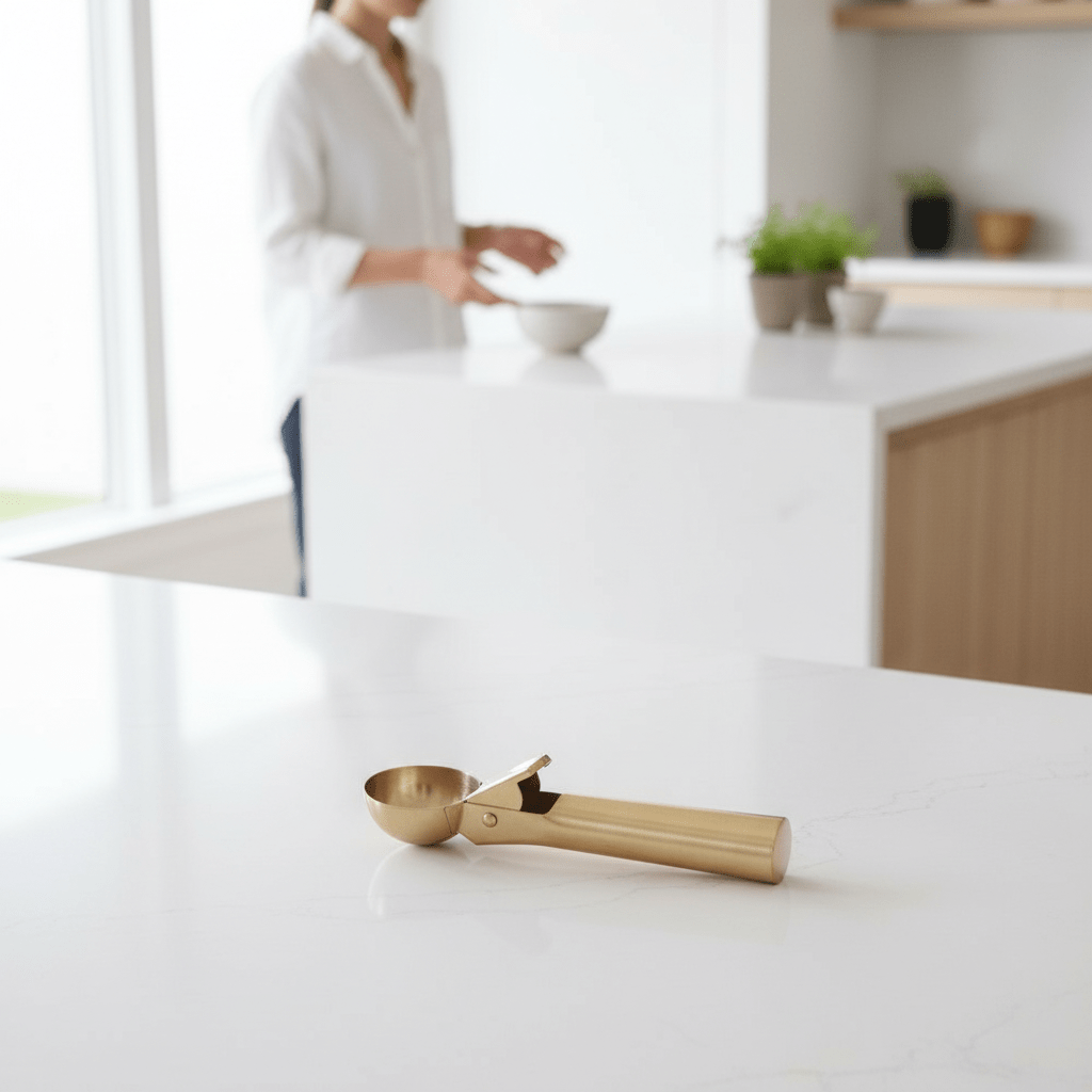 Barron Light Gold Finish Ice Cream Scoop