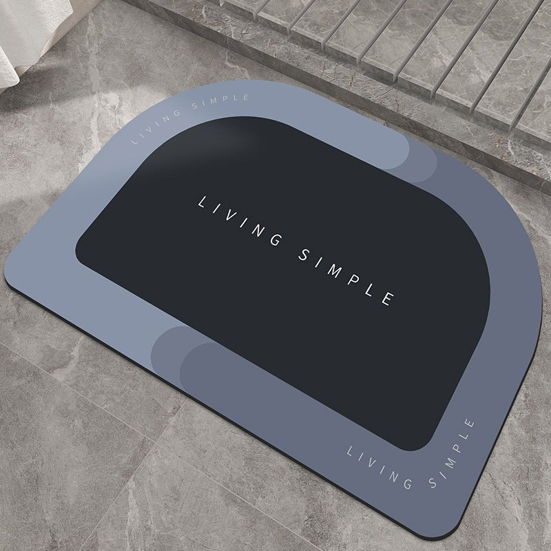 Bath Mat Entrance Door Mat Super Absorbent Bathroom Mats Quick Drying Bathroom Carpet Modern Simple Non - Slip Floor Mats Home