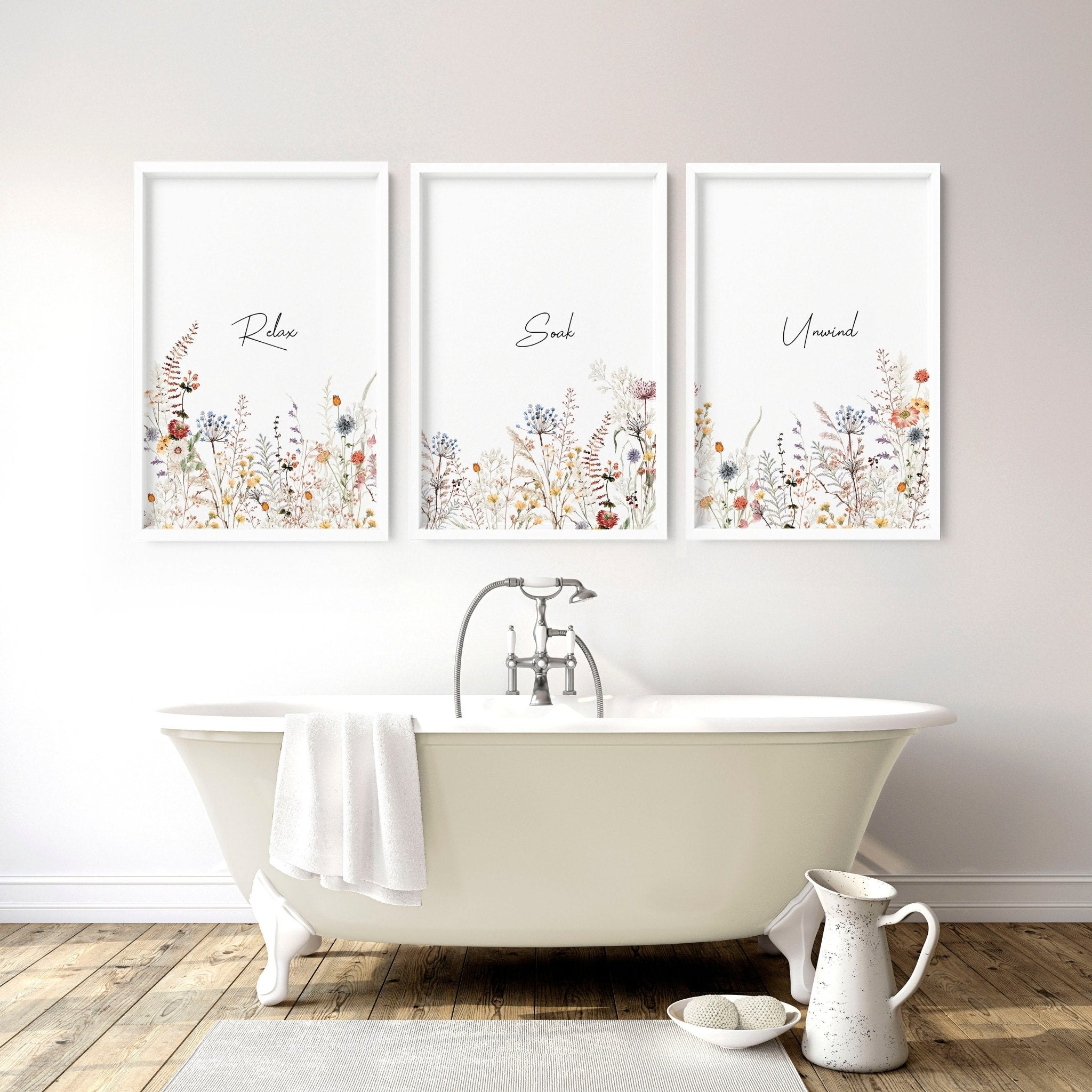 Bathroom Art | Set of 3 wall art prints