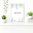 Bathroom Decor Green | Set of 3 wall art prints