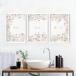 Bathroom Decor On Wall | Set of 3 wall art prints