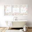 Bathroom Decor On Wall | Set of 3 wall art prints