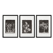 Bathroom Decor Sets Dark Botanical Wildflower & Blossom wall art in a black frame