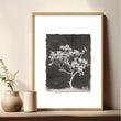 Bathroom Decor Sets Dark Botanical Wildflower & Blossom wall art — piece 3 of 3 in the set