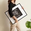 Bathroom Decor Sets Dark Botanical Wildflower & Blossom wall art displayed on a wall in a styled room — view 2