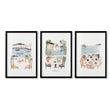 Bathroom Painting Coastal Mediterranean Watercolour 