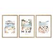 Bathroom Painting Coastal Mediterranean Watercolour 