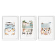 Bathroom Painting Coastal Mediterranean Watercolour 