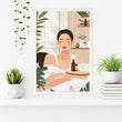 Bathroom Wall Decor Framed | Set of 3 Boho Women Wall art Prints