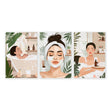 Bathroom Wall Decor Framed | Set of 3 Boho Women Wall art Prints