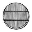 Batu Large Black Rattan Wall Shelf
