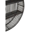 Batu Large Black Rattan Wall Shelf