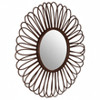 Batu Rattan Black Circular Wall Mirror