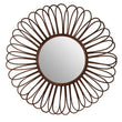 Batu Rattan Black Circular Wall Mirror