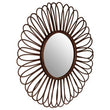 Batu Rattan Black Circular Wall Mirror