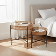 Batu Set of 2 Natural Rattan Side Tables