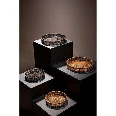 Batu Set of 2 Natural Rattantrays