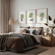 Bedroom Pictures for Walls French Country Lemon Tree Watercolour Art wall art displayed on a wall in a styled room — view 2