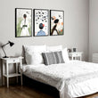 Bedroom Wall Art Decor | Set of 3 Boho Women Wall art Prints