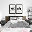 Bedroom Wall Inspiration | Set of 2 Boho Women Wall art Prints
