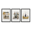 Bedroom Wall Picture Frames New York City Autumn Travel Wall Art Prints | 