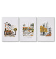 Bedroom Wall Pictures Parisian Autumn Travel Art 