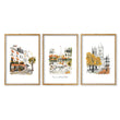 Bedroom Wall Pictures Parisian Autumn Travel Art 