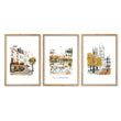 Bedroom Wall Pictures Parisian Autumn Travel Art 