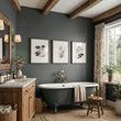 Beige Wall Art Botanical Pressed Flower & Leaf wall art displayed on a wall in a styled room — view 5
