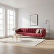 Bella 3 Seat Wine Velvet Sofa