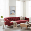 Bella 3 Seat Wine Velvet Sofa