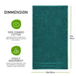 Belmont Viscose Stripe Jade Green Towels 100% Cotton Hotel Quality Super Absorbent 10 Piece Bale Set, 4 Hand Towel & 12 Face Cloths