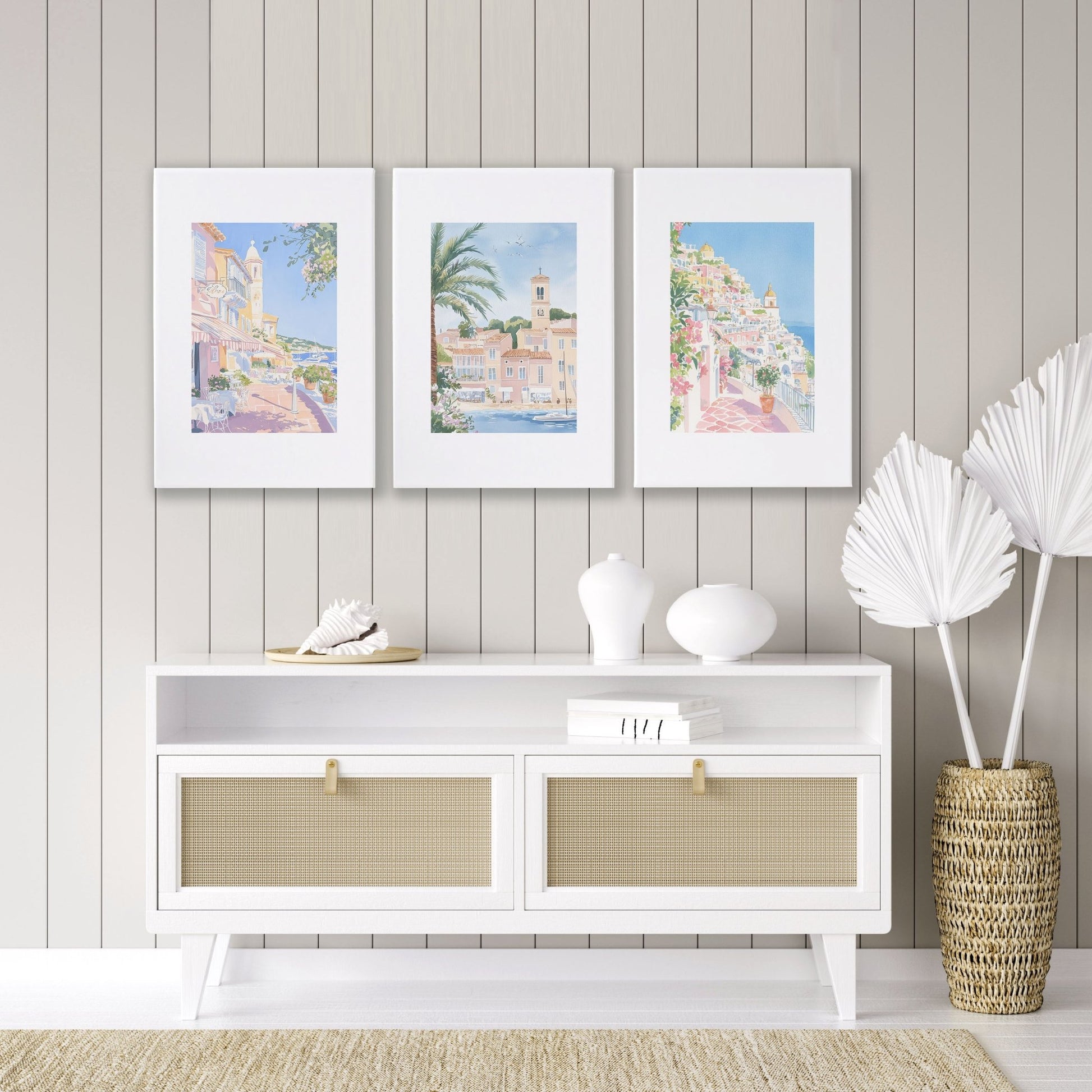 Best Wall Art For Living Room | Set of 3 Beach Decor Wall art Prints